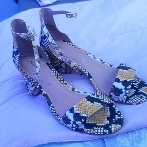 Snake print shoes